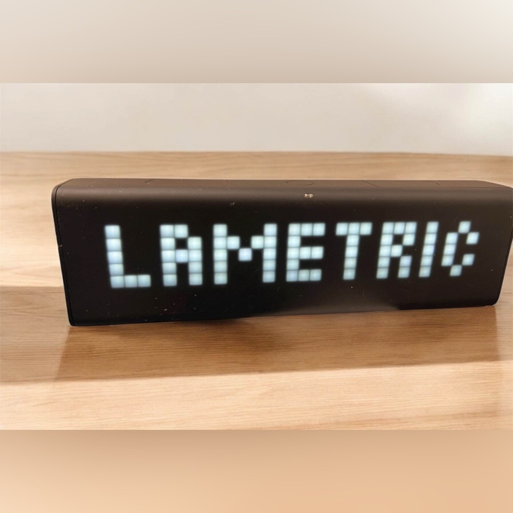 LaMetric TIME Wi-Fi Clock – Smart Home Display & Digital Alarm Smart Clock Black
